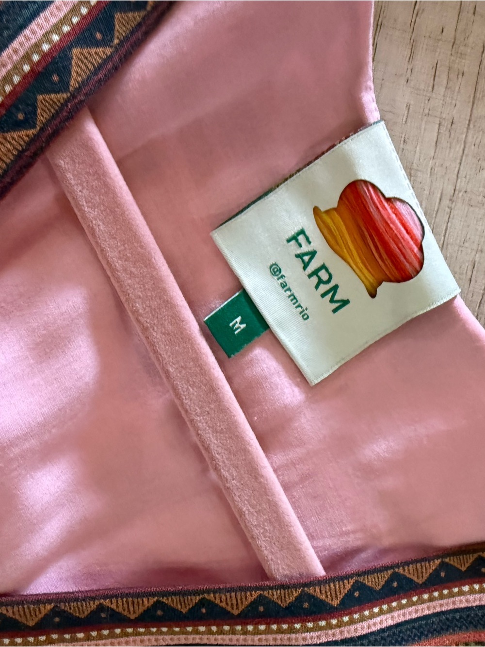 FARM Rio Pink Maxi Dress with Green Tropical Print - Picture 5 of 8